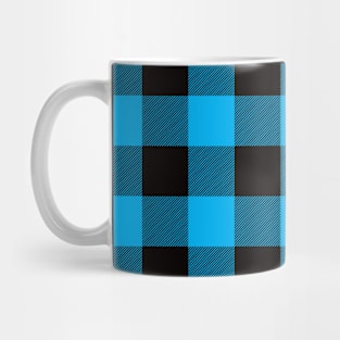 Blue Tartan - Classic Colorful Graphic Stripes Mug